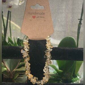 Citrine Natural chip stone Handmade Bracelet